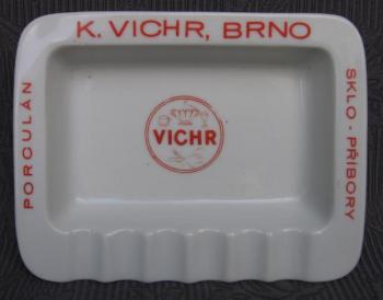 Reklamní popelník Vichr (Brno), zn.MZ - Stará Role