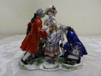 Porcelánové sousoší - Volkstedt, Německo, 19. st. Porcelánové sousoší - Volkstedt, Německo, 19. st.