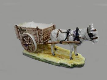 Kůň s povozem Royal Dux Kůň s povozem Royal Dux