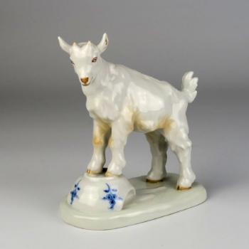 Kozlík s miskou mléka - Míšeň Kozlík s miskou mléka - Míšeň